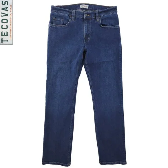 Tecovas Jeans Slim Stretch Straight Leg Denim Men's "33x30" Actual 32x31 - Picture 1 of 10